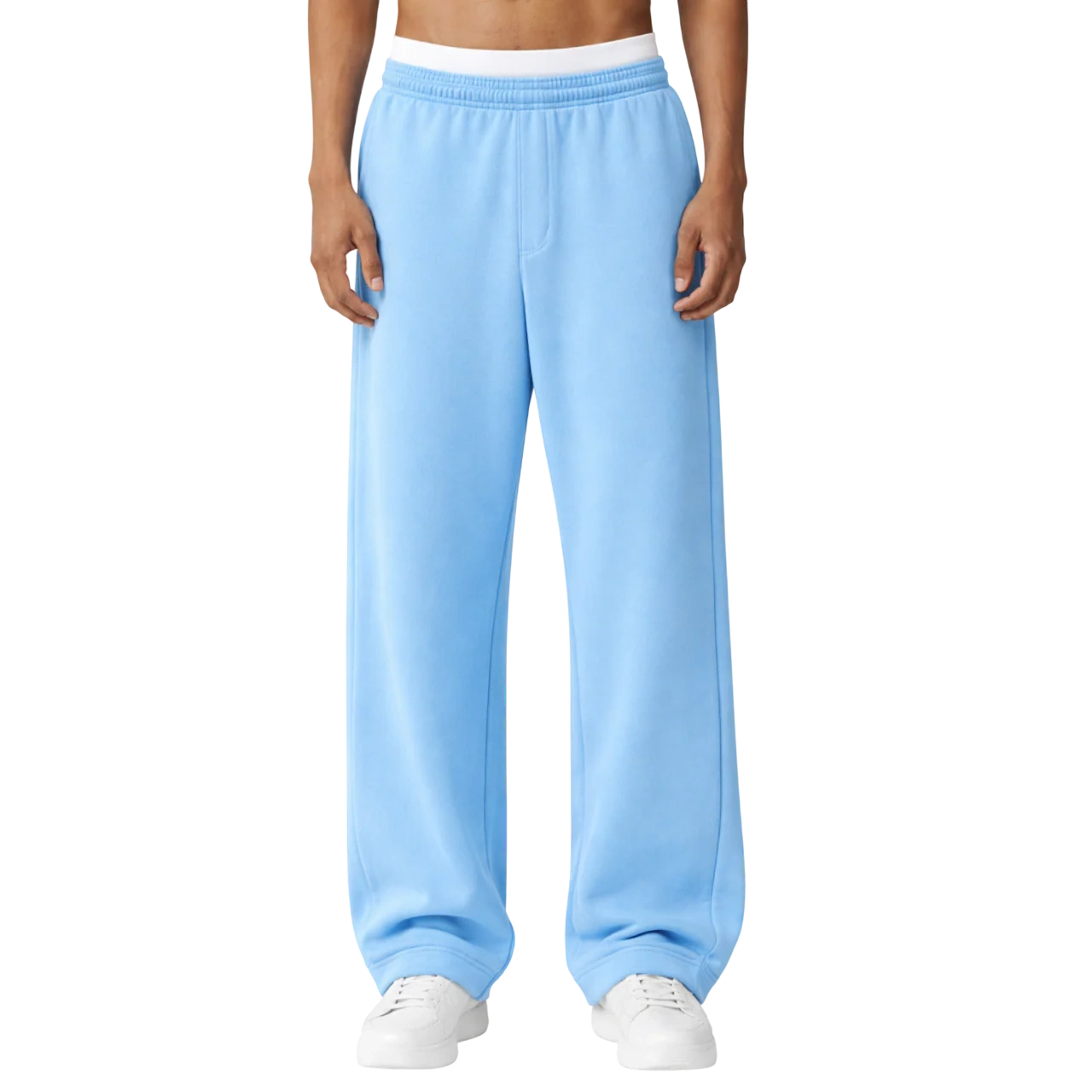 ZEVRO BAGGY JOGGER BABYBLUE