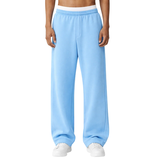 ZEVRO BAGGY JOGGER BABYBLUE